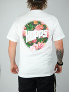 Hopp’s - ’big hopp’s roses’ heavyweight tee shirt - white
