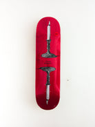 Jacuzzi unlimited - ’burnt ends’ skateboard deck - 8.25 red