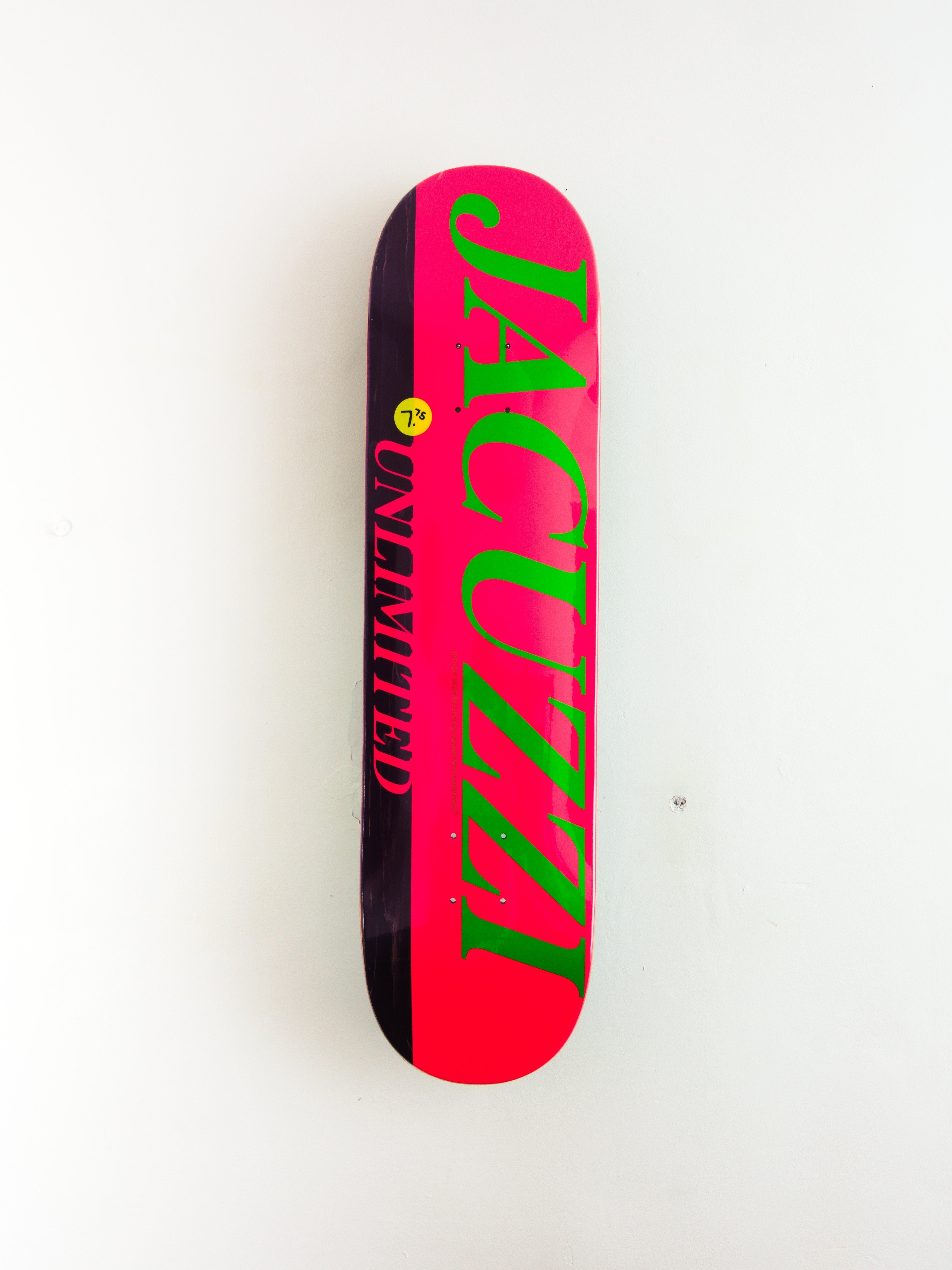 Jacuzzi unlimited - flavour skateboard deck - 7.75 red/purple