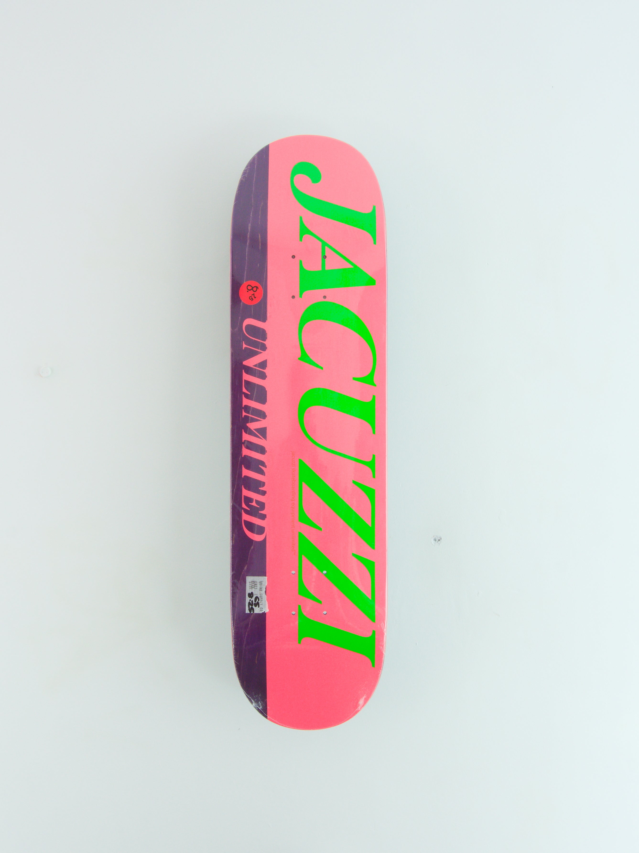 Jacuzzi unlimited - flavour skateboard deck - 8.25 red/purple