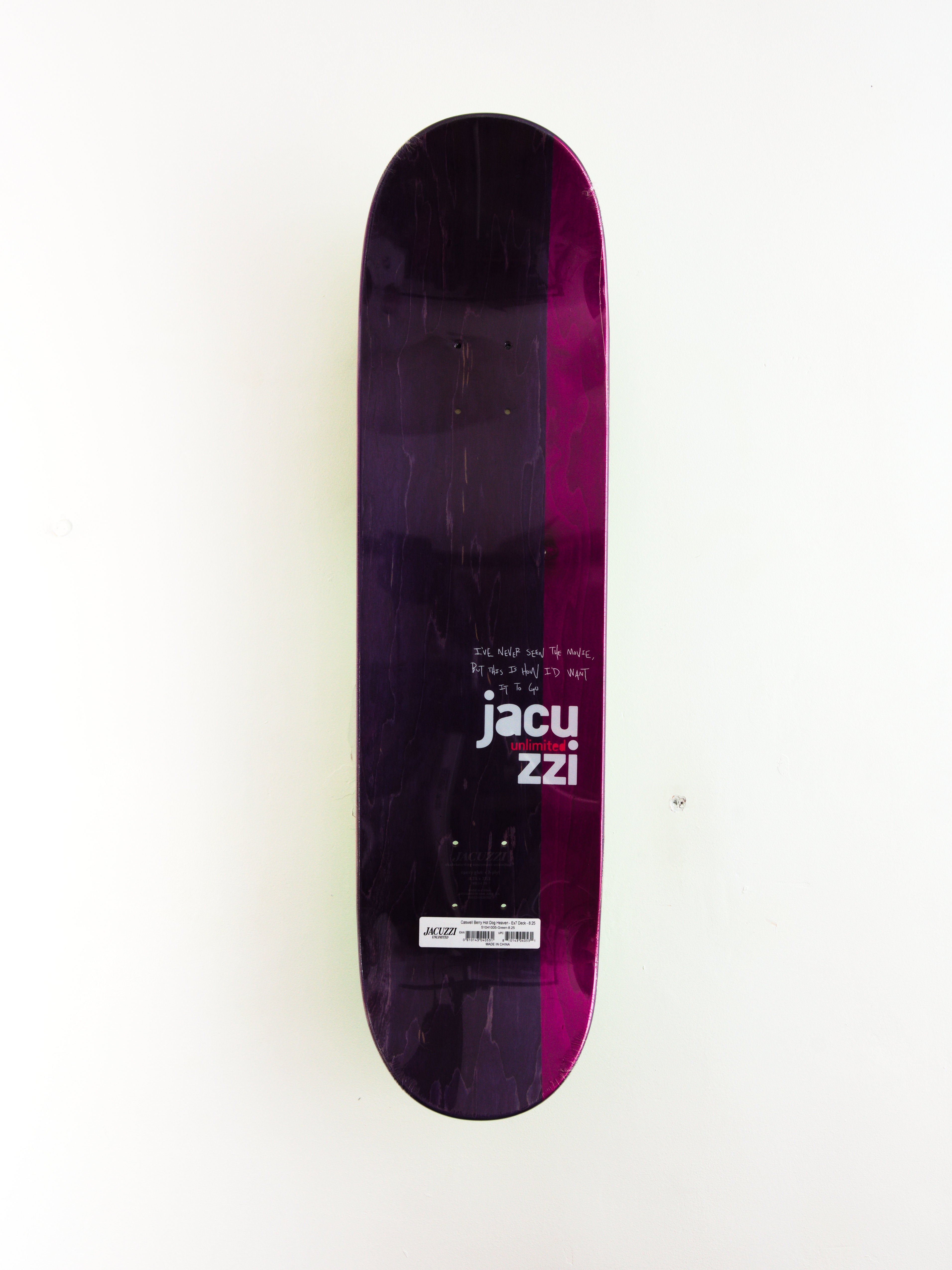 Jacuzzi unlimited - ’hot dog heaven’ caswell berry pro skateboard deck - 8.25 green