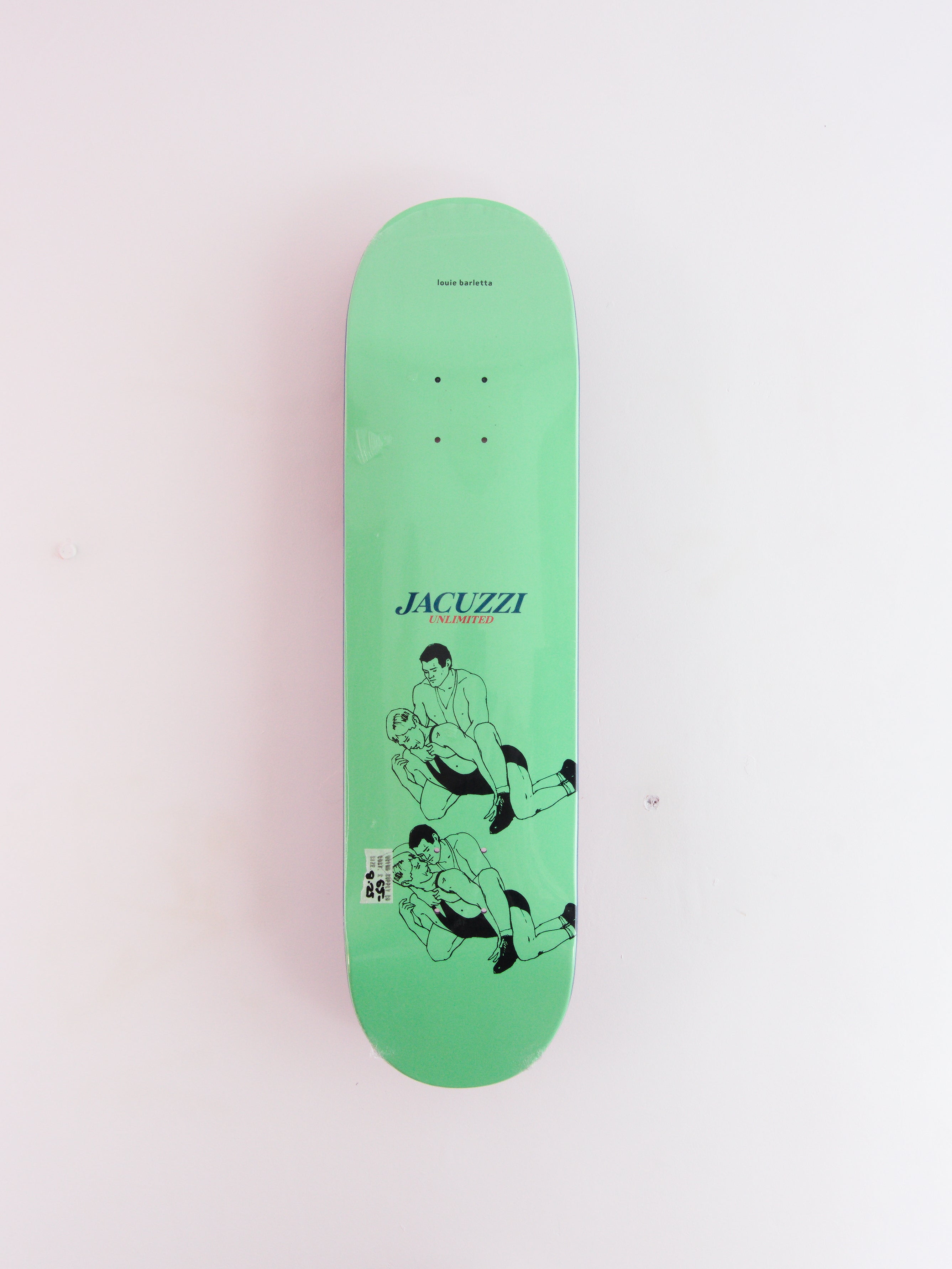 Jacuzzi unlimited - ’state champ’ louis barletta pro skateboard deck - 8.25 light teal