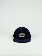 Labor skateshop - pullman cap - navy cord - buckle closed strap back navy blue baseball