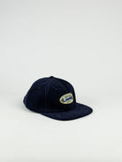 Labor skateshop - pullman cap - navy cord - buckle closed strap back navy blue baseball