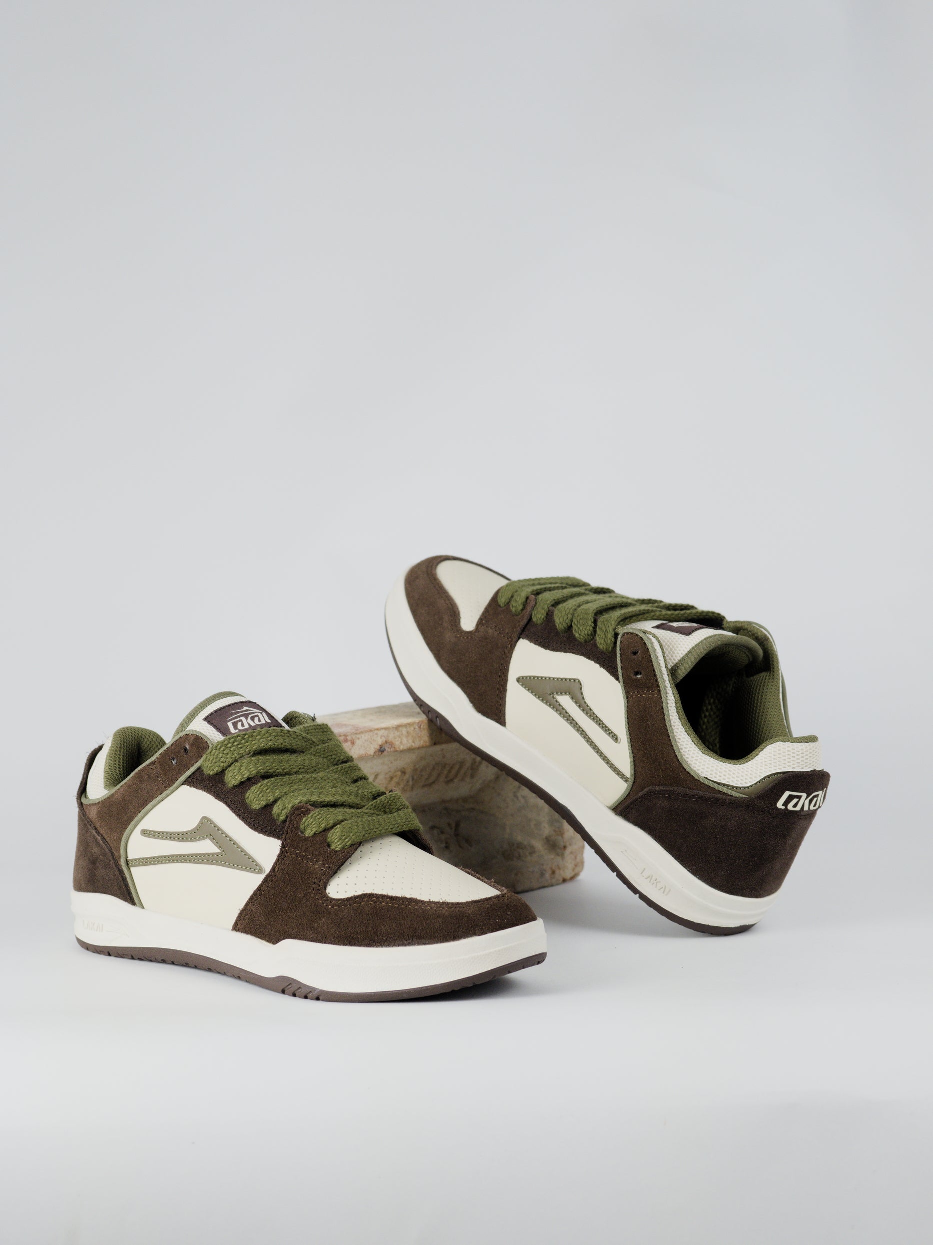 Lakai - telford low skate shoe - chestnut brown khaki