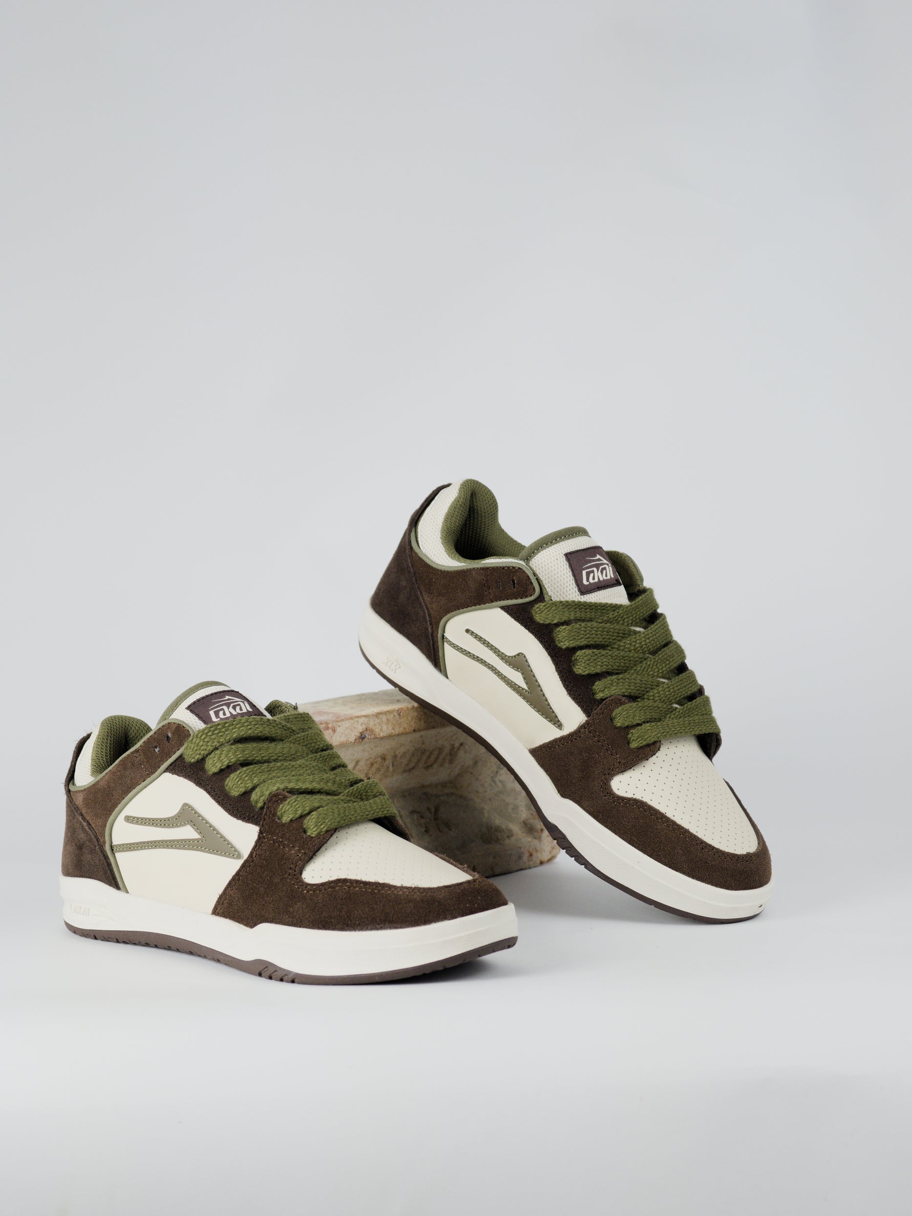 Lakai - telford low skate shoe - chestnut brown khaki