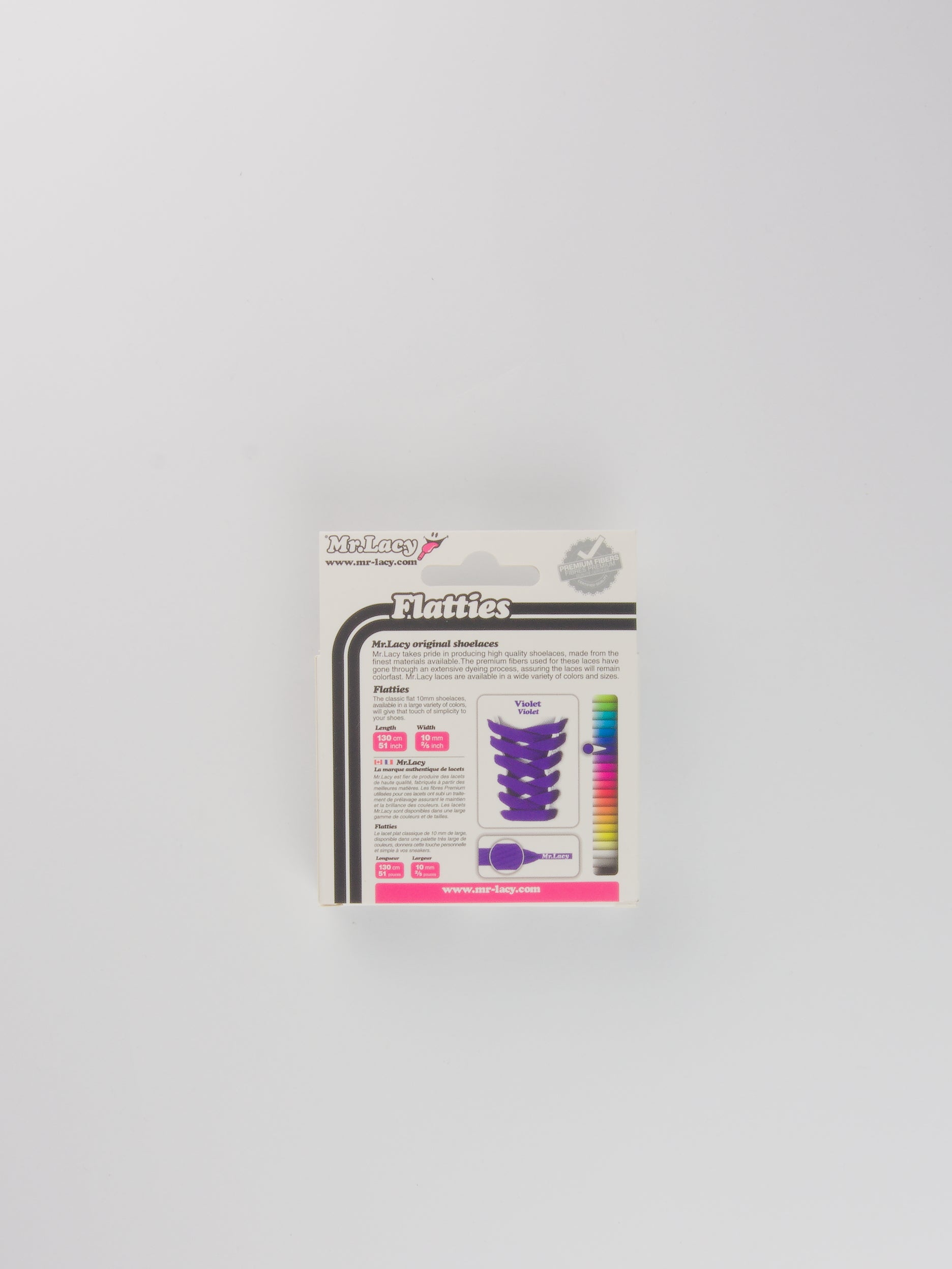 Mr lacy - flatties - purple 130cm