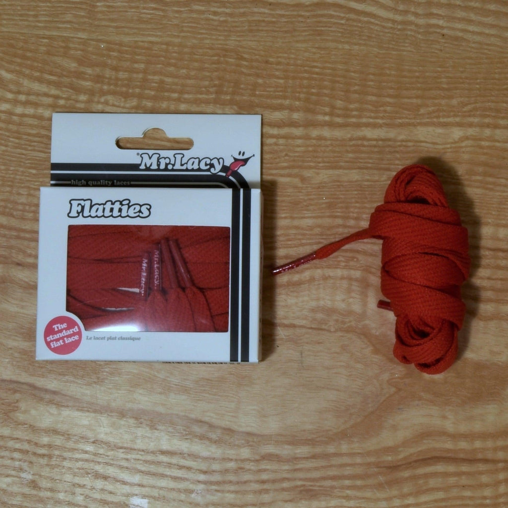 Mr Lacy - Flatties - Red - 130 Cm Laces Fast Shipping - Grind Supply Co - Online Skateboard Shop