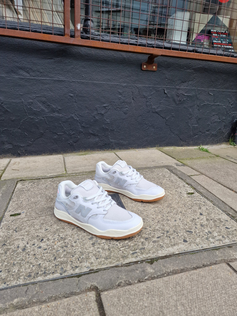 New balance - 1010 tiago lemos - pro skate shoe white / gum footwear grind supply company uk