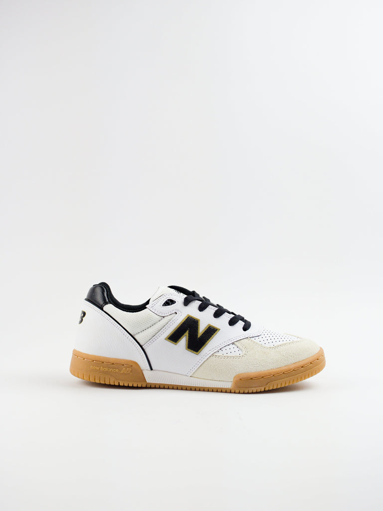 New balance- 600 tom knox pro skate shoe - white / black footwear grind supply company uk