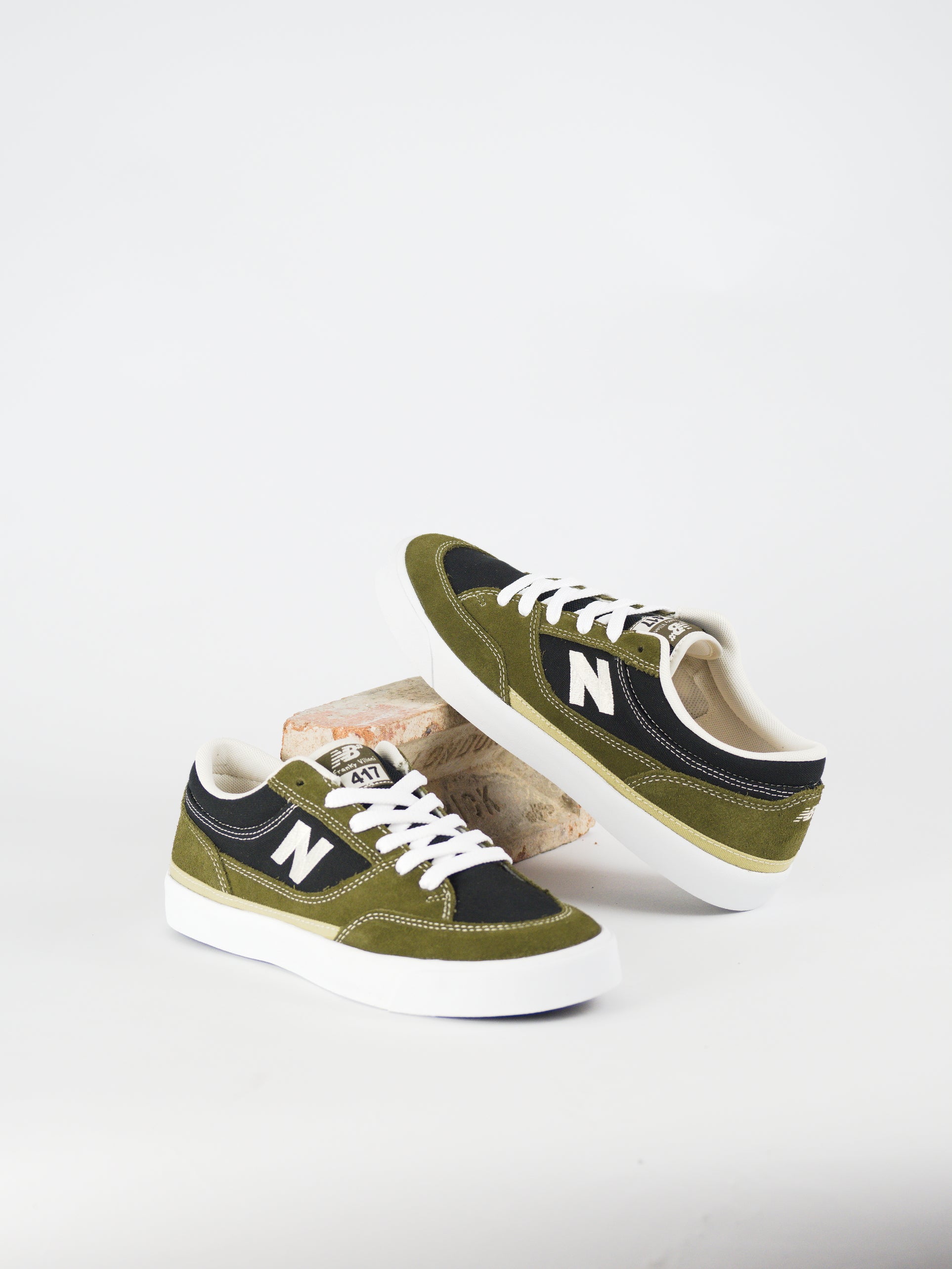 New balance numeric - 417 mid frankie villani’s - dark olive / black