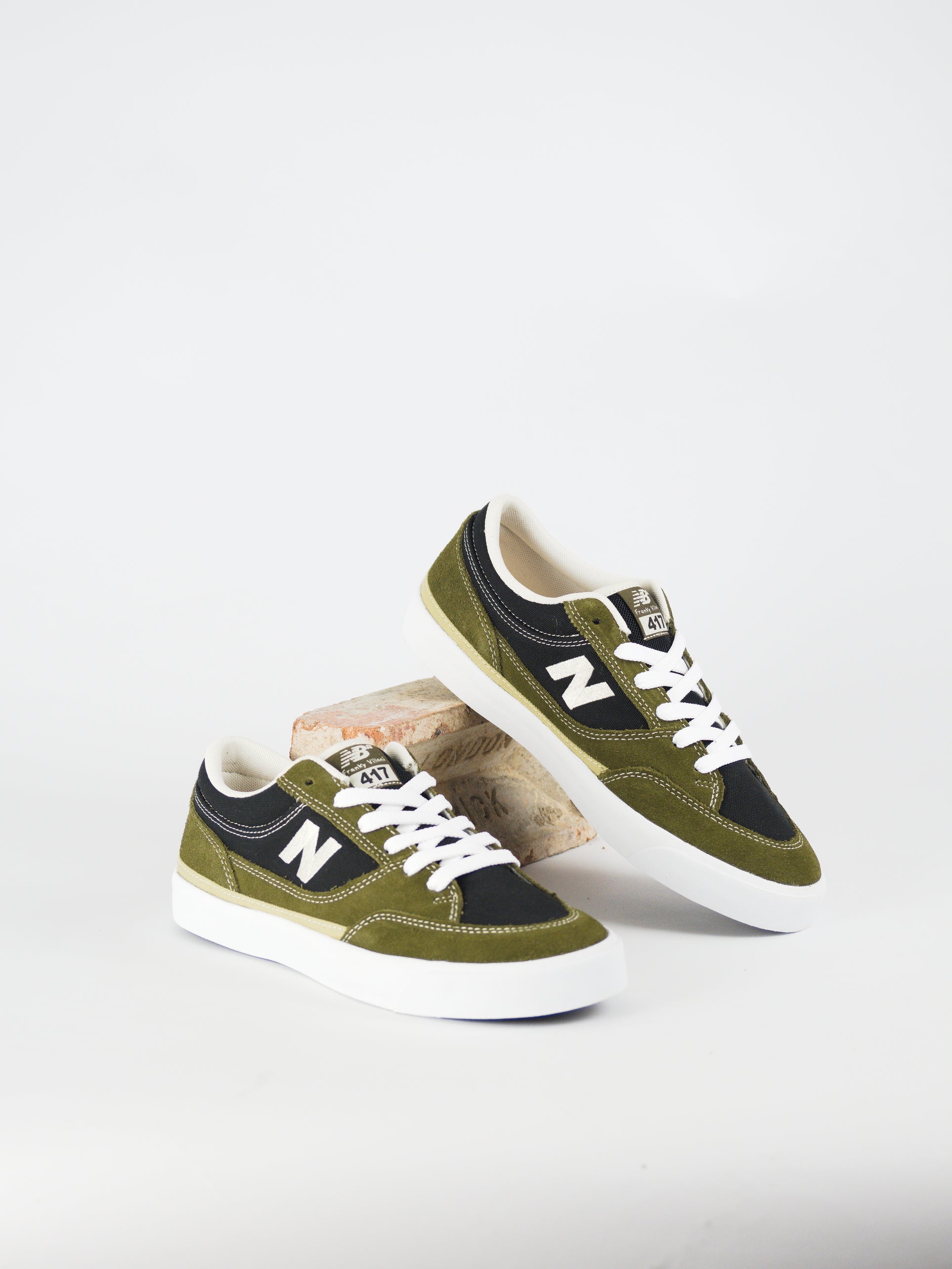 New balance numeric - 417 mid frankie villani’s - dark olive / black