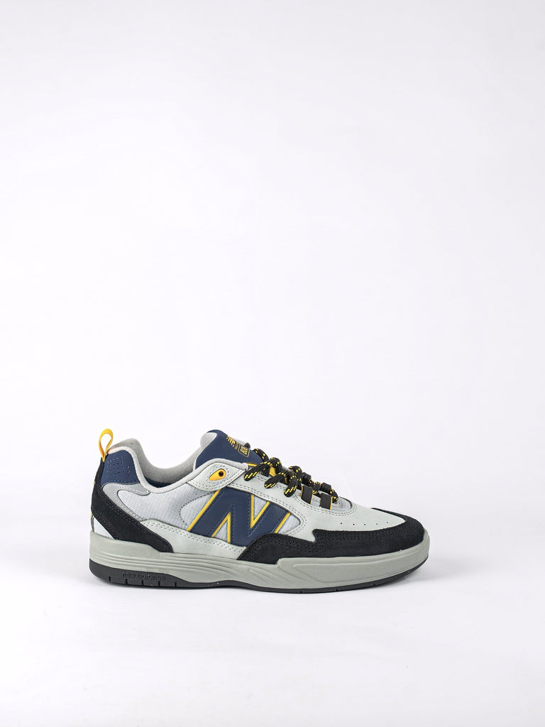 New Balance Numeric Tiago Lemos 808’s - Grey and Blue Ezo Skate Shoe featuring white accents