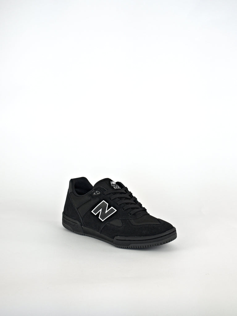 Black New Balance Numeric Tom Knox Pro Skate Shoe featuring a low-top design