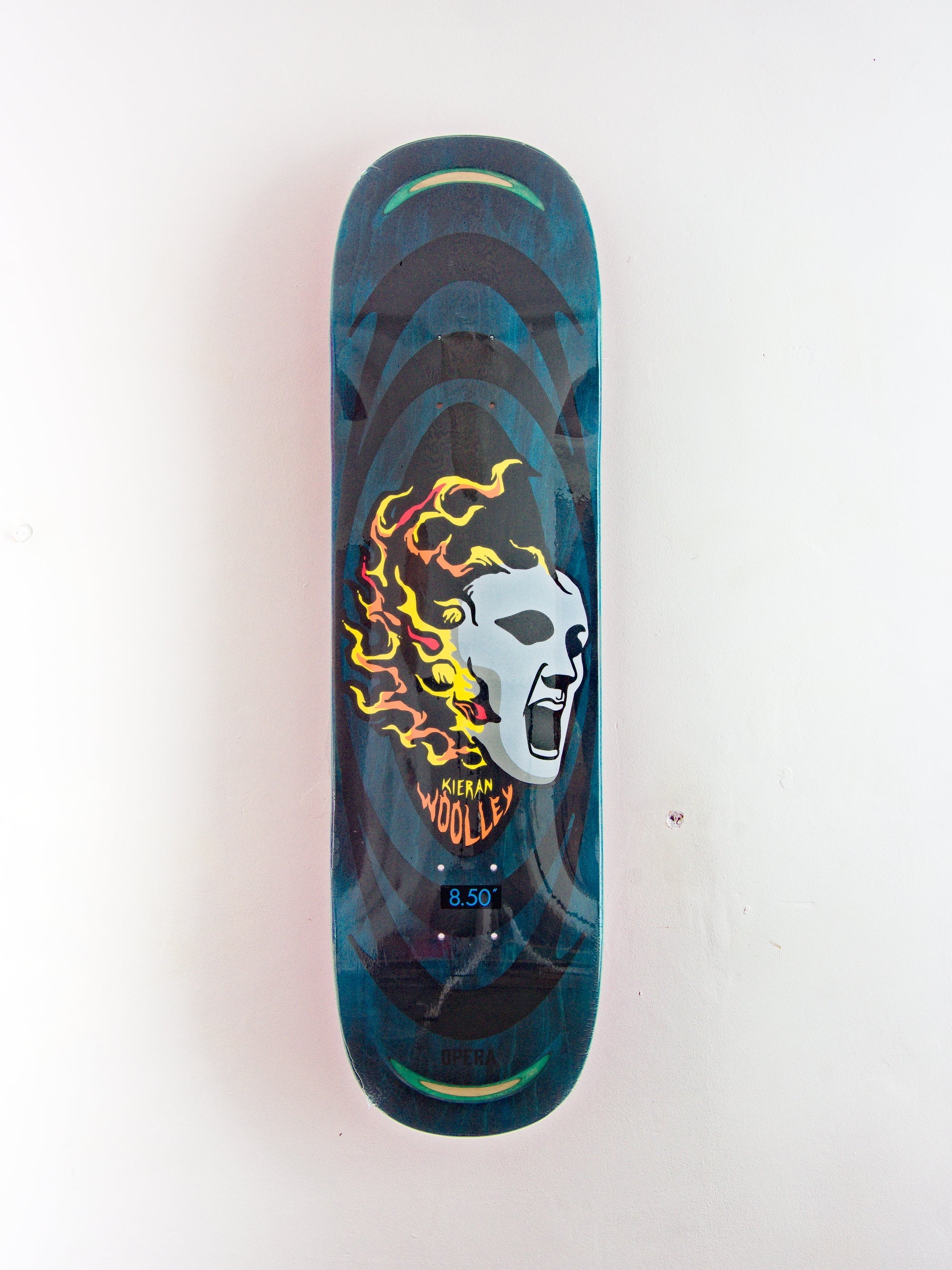 Opera skateboards - ’mask’ kieran woolley pro model skateboard deck - 8.50 x 31.95