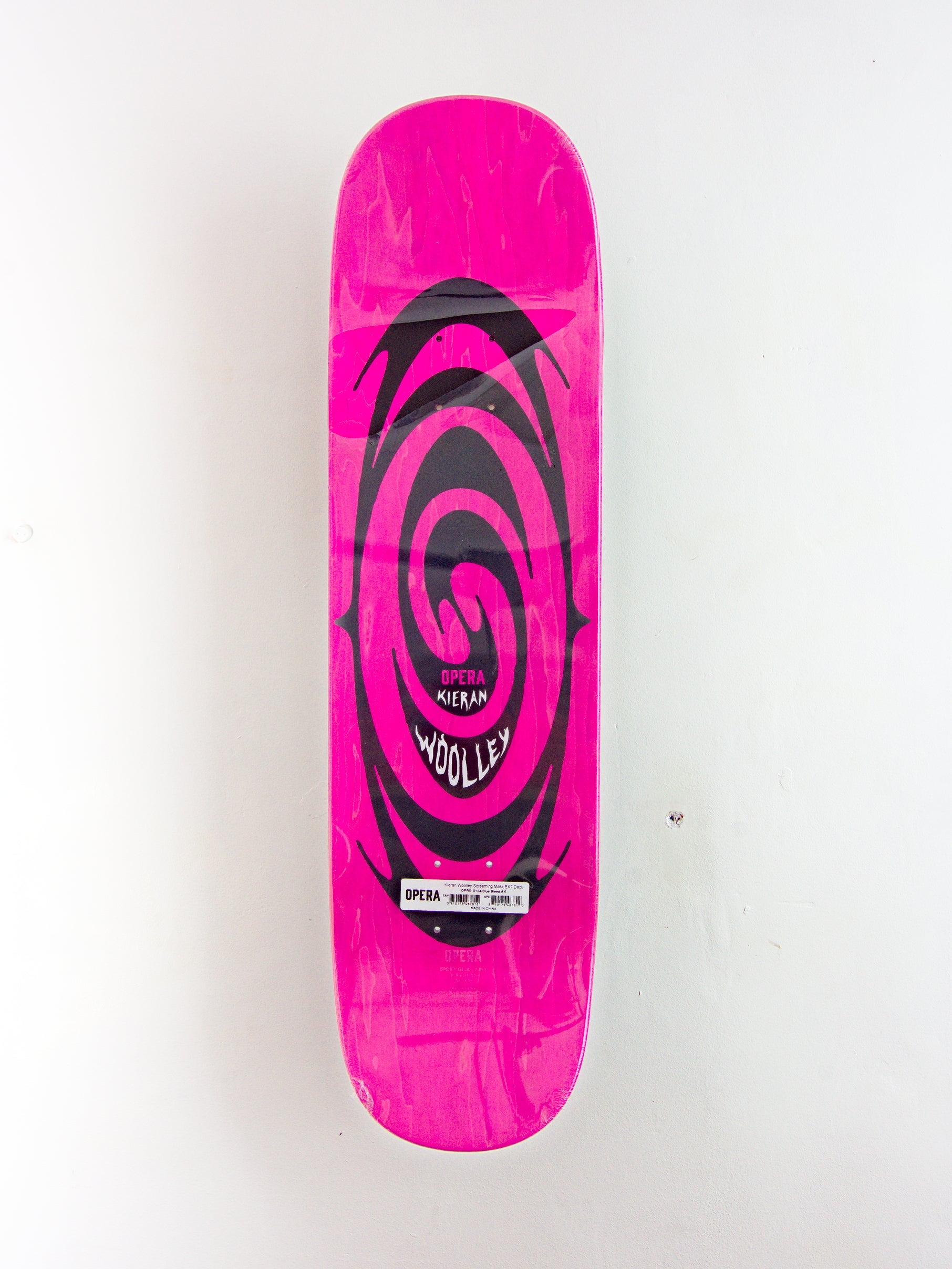 Opera skateboards - ’mask’ kieran woolley pro model skateboard deck - 8.50 x 31.95