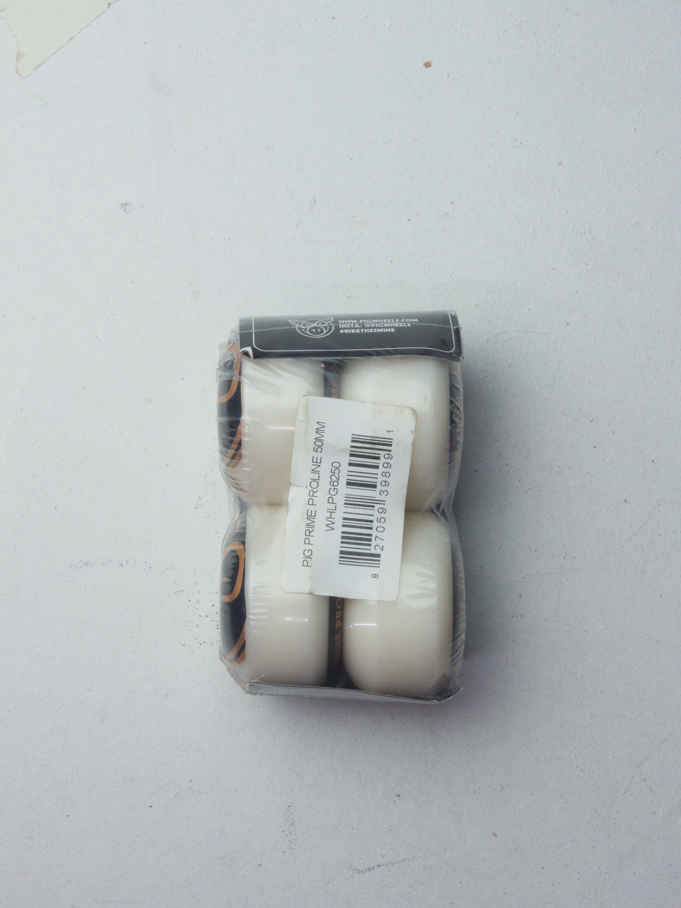 Pig wheels - proline skateboard - 101a 50mm package white thread