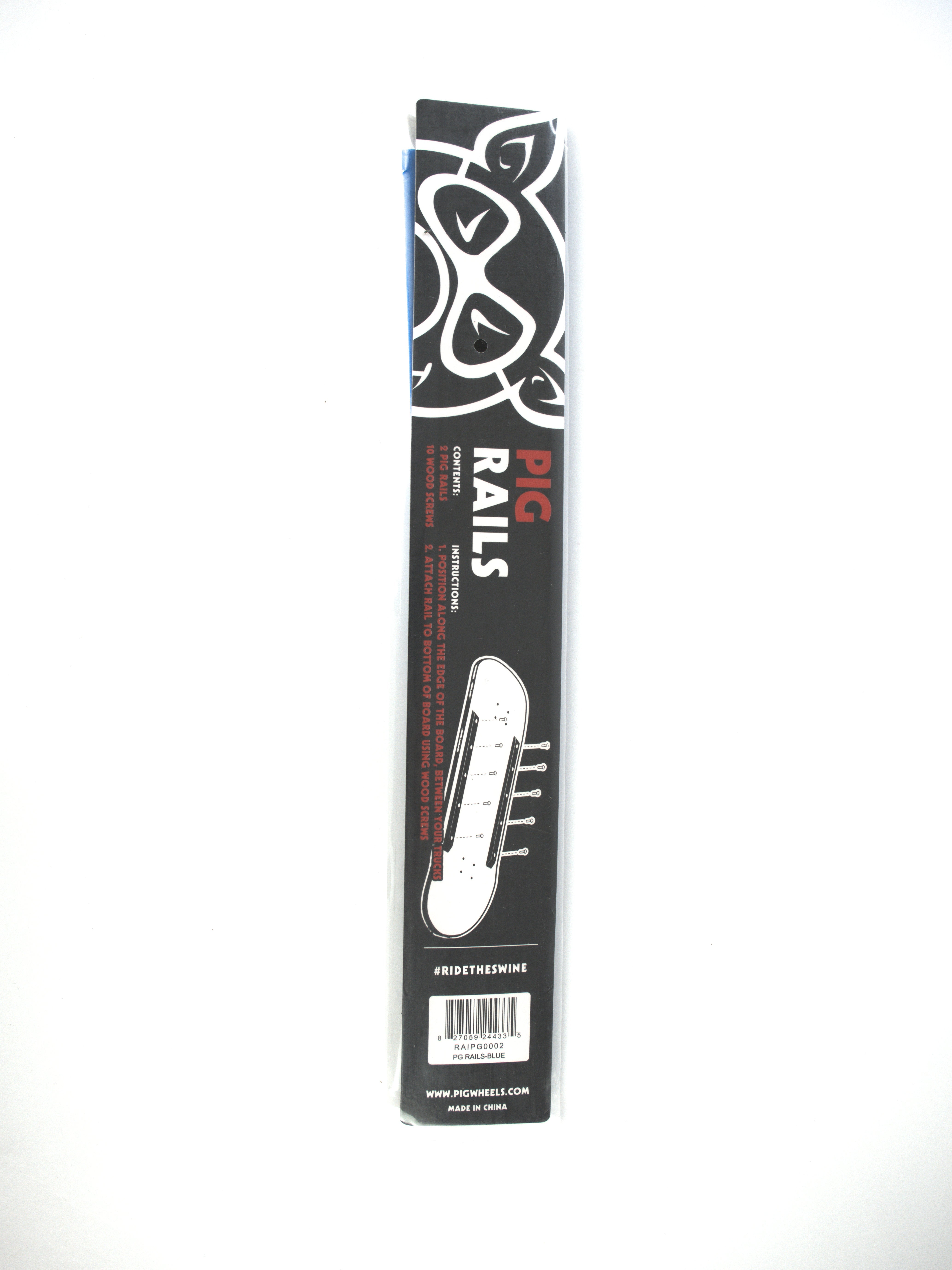 Pig wheels rails blue