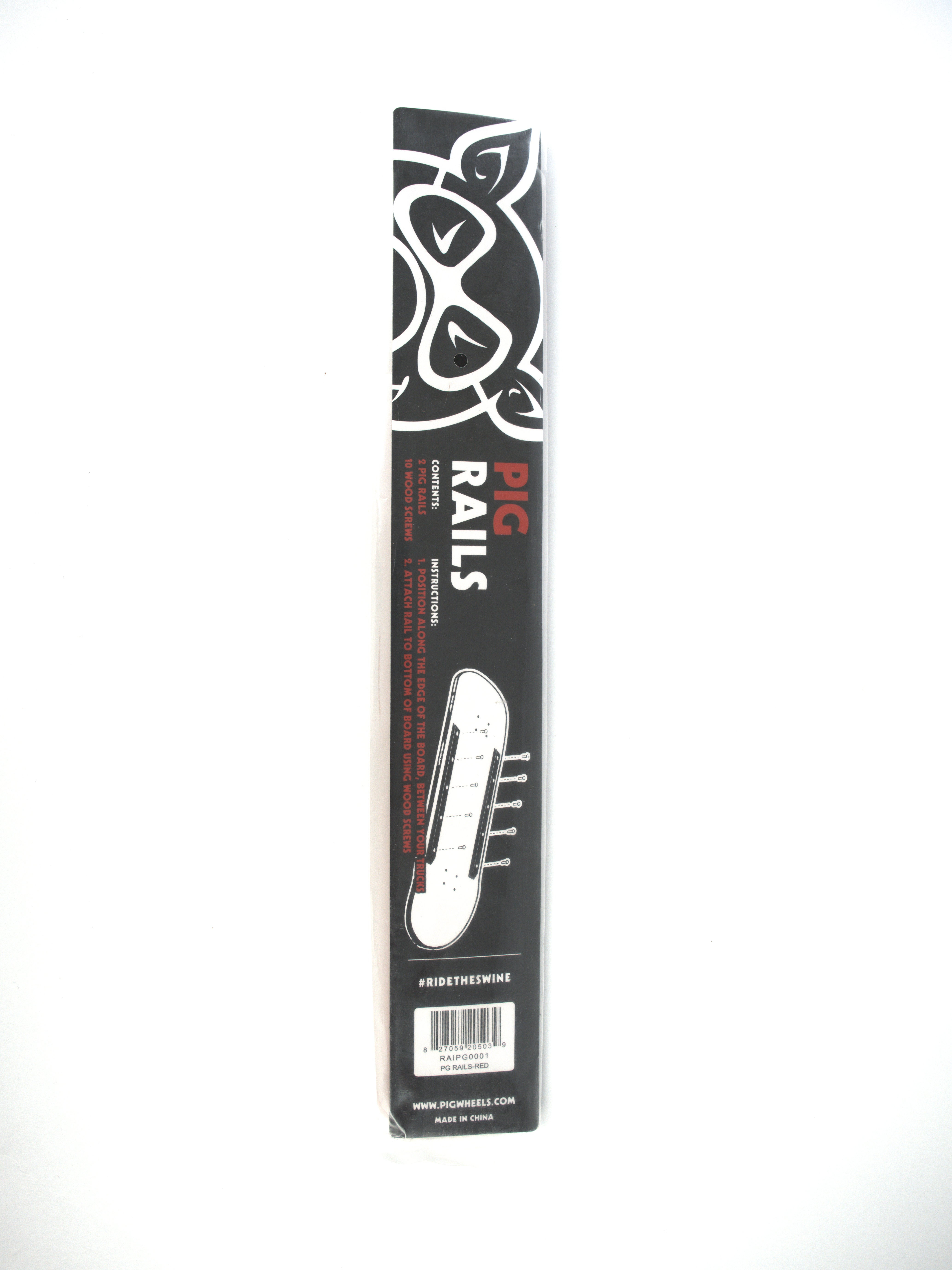 Pig wheels rails red