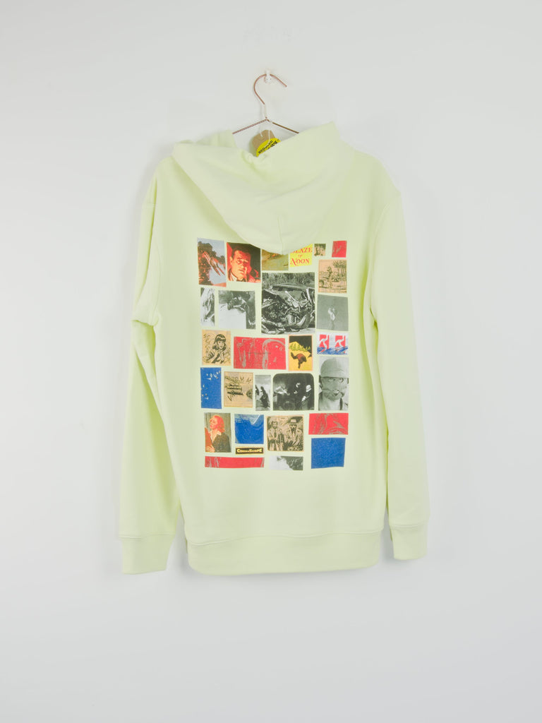 Poetic collective - blaze of noon hoodie - heavyweight organic cotton - lemon yellow grind supply company uk