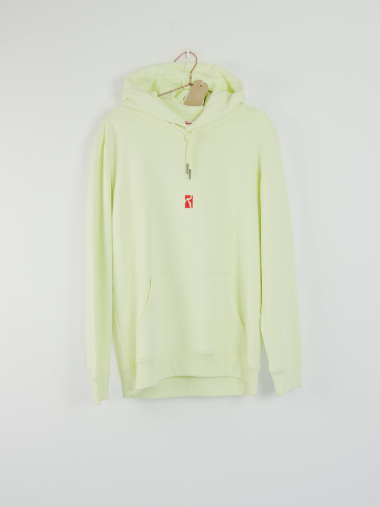 Poetic collective - blaze of noon hoodie - heavyweight organic cotton - lemon yellow grind supply company uk