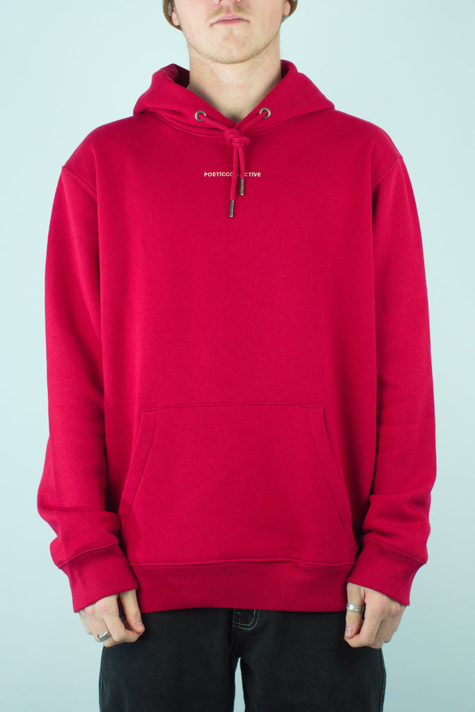 Poetic Collective - Cloud - Heavyweight Organic Cotton Hoodie - Burgundy Fast Shipping - Grind Supply Co - Online Skateboard Shop