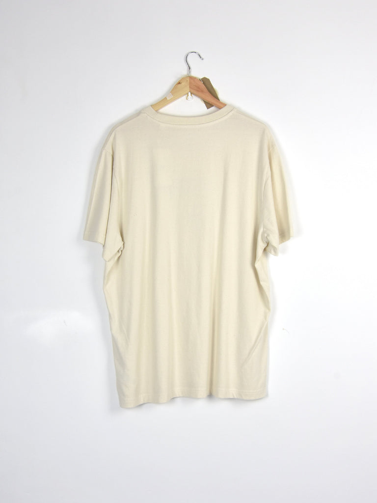 L poetic collective – half and tee off white t shirt grind supply company uk