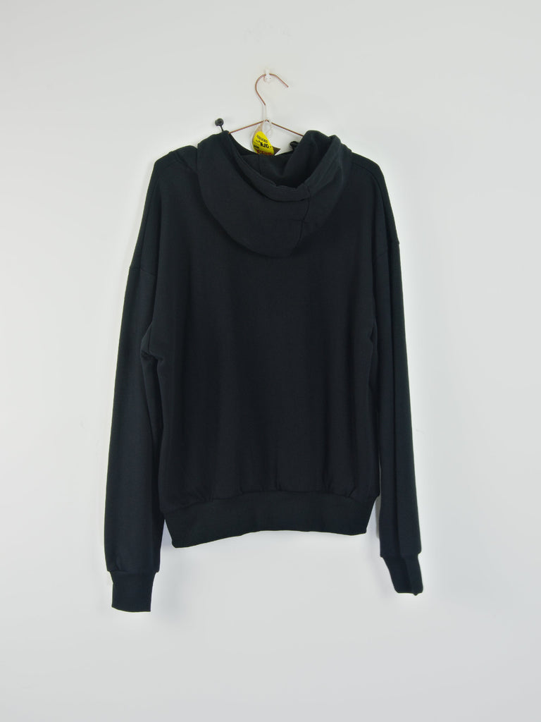 Poetic collective - ninja hoodie - heavyweight organic cotton - black grind supply company uk