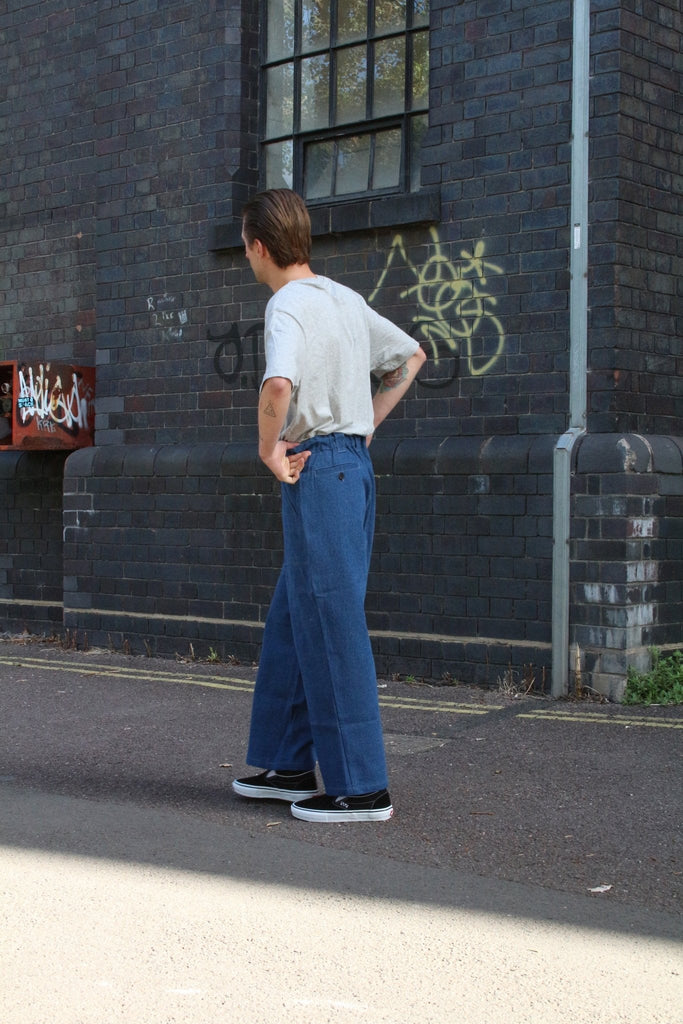 Poetic collective - painter pants - light denim - wide leg - baggy fit jeans grind supply company uk