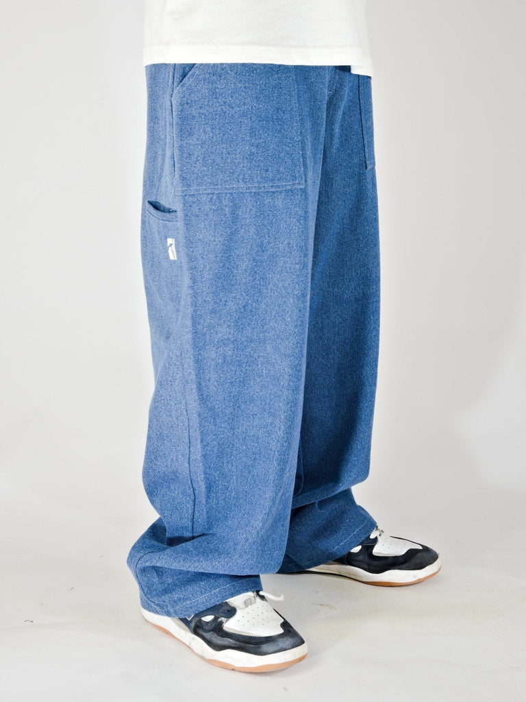 Poetic collective - painter pants - light denim - wide leg - baggy fit jeans grind supply company uk