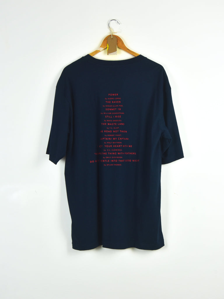 Poetic collective - poem tee - navy blue t shirt grind supply company uk