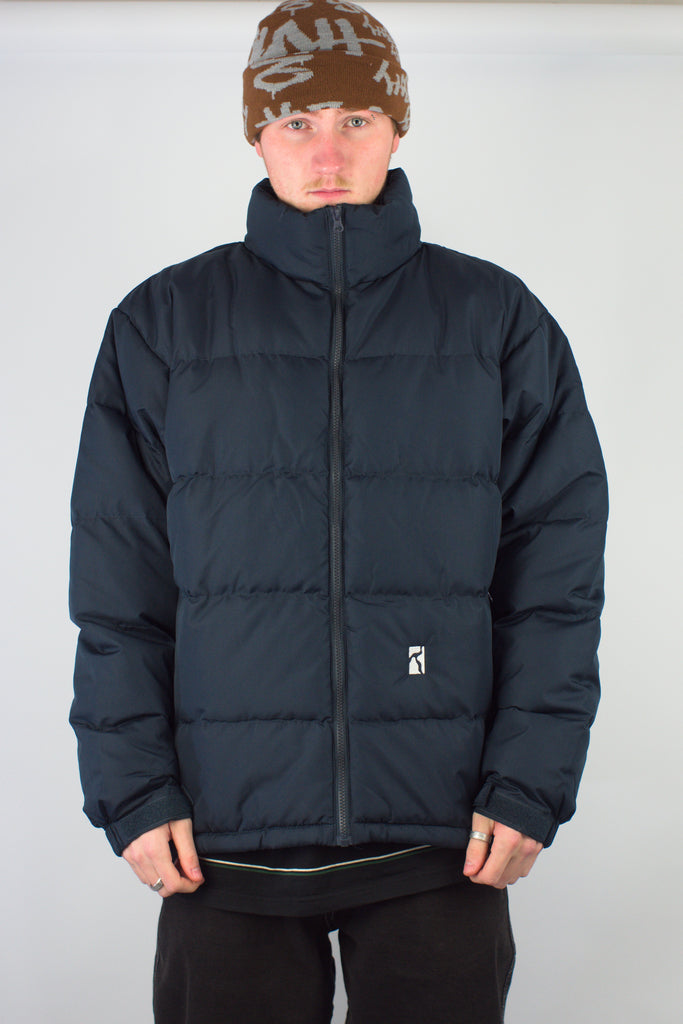Poetic Collective - Puffer – Heavy Winterised Jacket Navy Jackets Fast Shipping Grind Supply Co Online Skateboard Shop