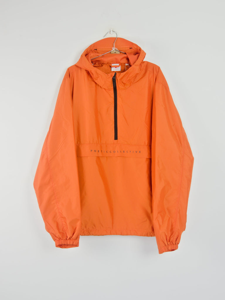 Poetic collective - windbreaker - orange jackets grind supply company uk