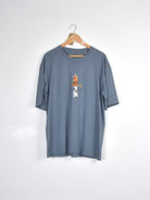 Poetic collective - world tee - grey gray t-shirt cartoon