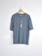 Xl poetic collective - world tee - grey medium only gray t-shirt cartoon