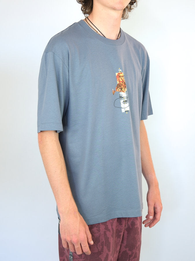 Xl poetic collective - world tee - grey medium only grey t-shirt cartoon