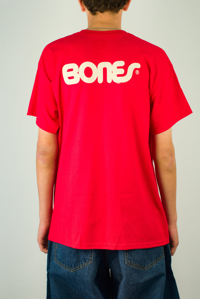 Powell Peralta - Bones Swiss - Tee - Heavyweight Cotton - Red Fast Shipping - Grind Supply Co - Online Skateboard Shop