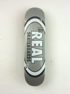 Real skateboards - team oval skateboard deck - 8.25 easy rider shape - metallic silver