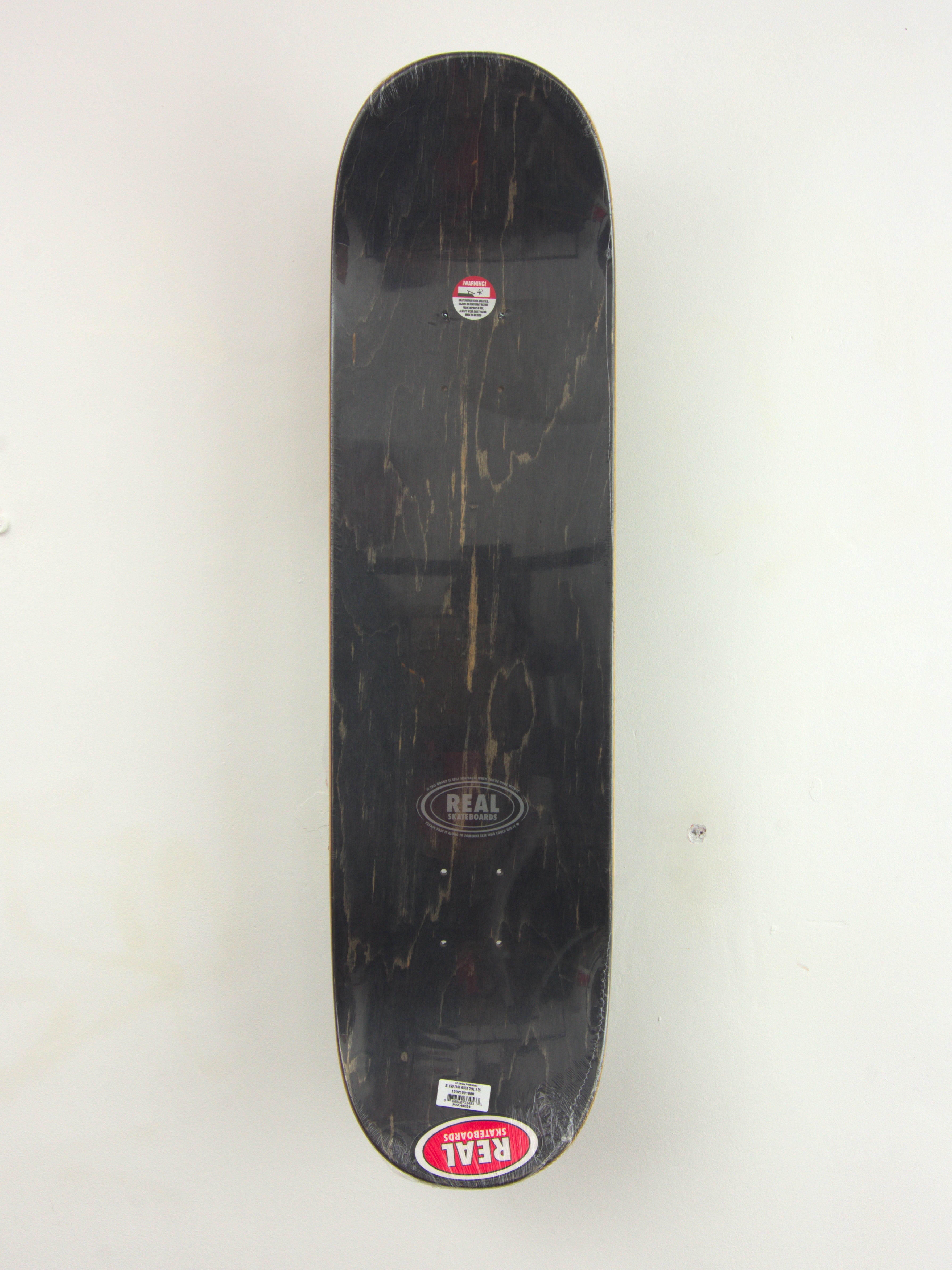 Real skateboards - team oval skateboard deck - 8.25 easy rider shape - metallic silver