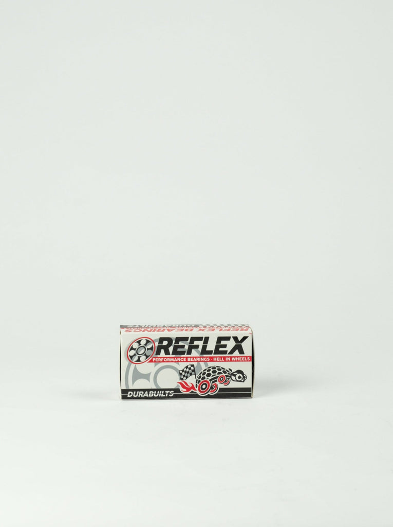 Reflex Durabuilts Performance Bearings box featuring racing-themed graphics