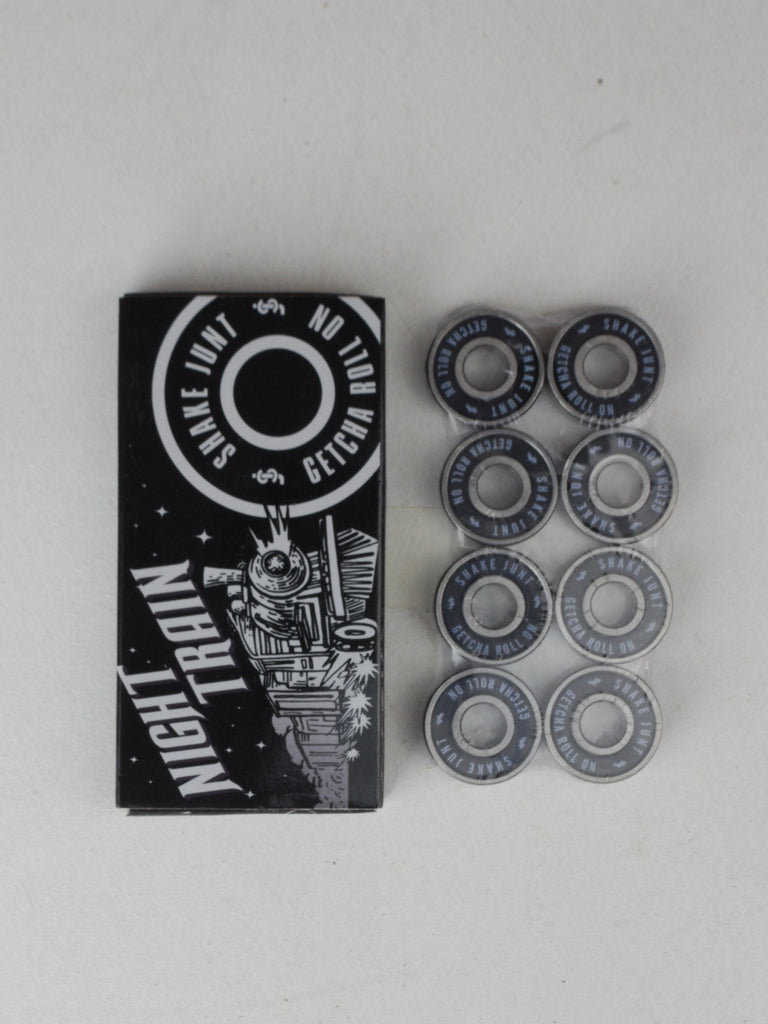 Set of Shake Junt Night Trains Abec5 Bearings in a night train design packaging box