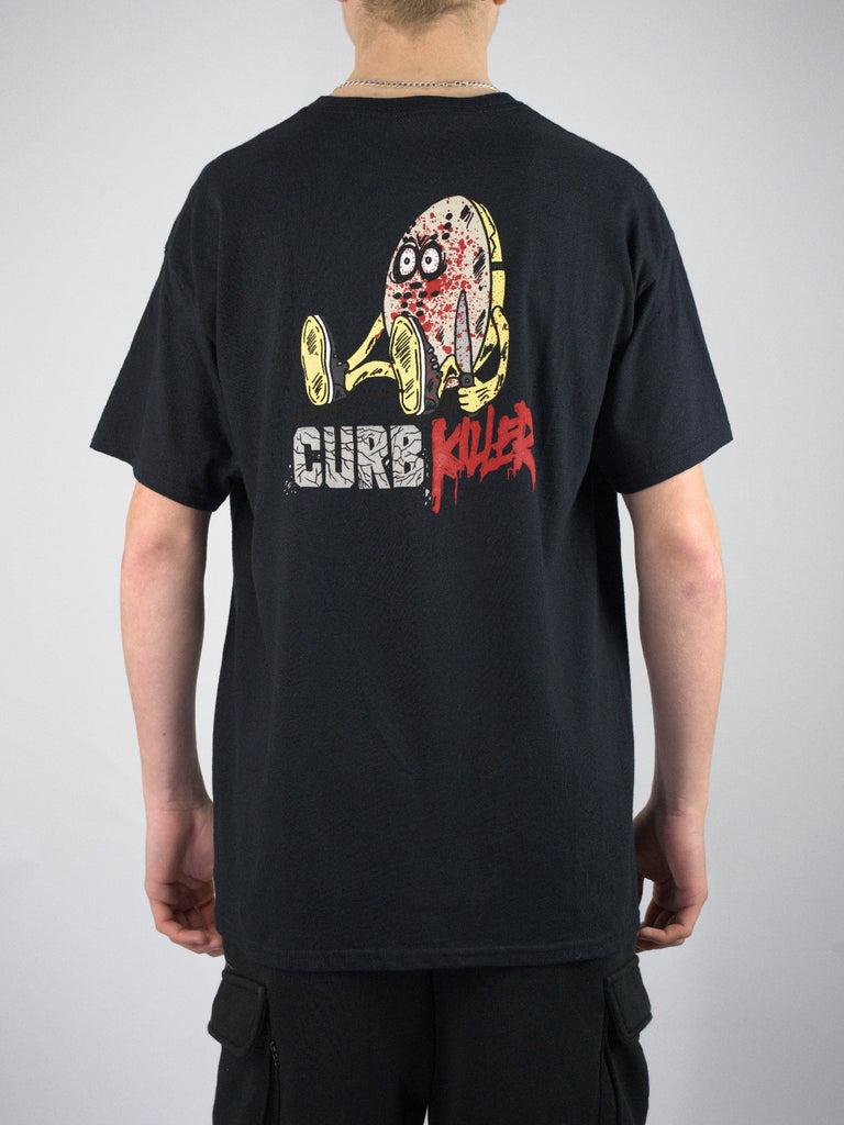 Slappy trucks curb killer tee shirt – black t grind supply company uk