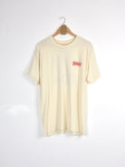 Slappy trucks - curb killer tee shirt - natural cotton cream-colored t-shirt red