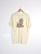 Slappy trucks - curb killer tee shirt - natural cotton cream-colored t-shirt cartoon