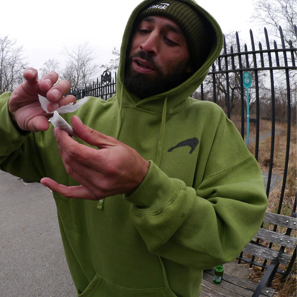 Snack - alive jeep visor beanie - olive green