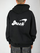 Snack -’alive overspray’ heavyweight 10 oz cotton hoodie - black
