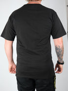 Snack - ’chrome face’ ultra heavy weight t-shirt - black / blue