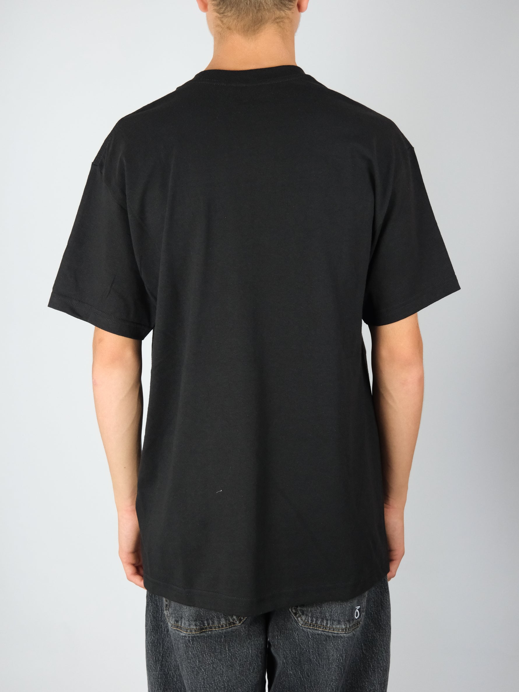 Snack - ’conductor’ heavy weight t-shirt - black / orange