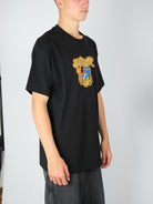 Snack - ’conductor’ heavy weight t-shirt - black / orange