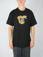 Snack - ’conductor’ heavy weight t-shirt - black / orange